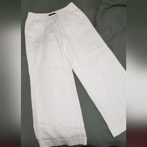 Lauren by Ralph Lauren off-white linen pants 6